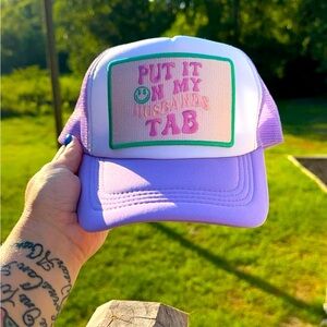 Put in on my husbands tab hat